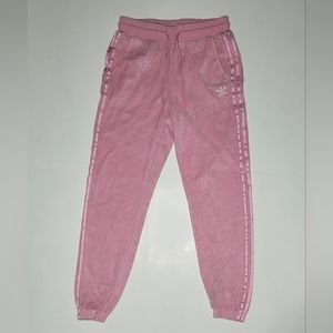 Adidas Women's Loose Fit Straight Leg Jogger Sweat Pants Soft Pink Size S